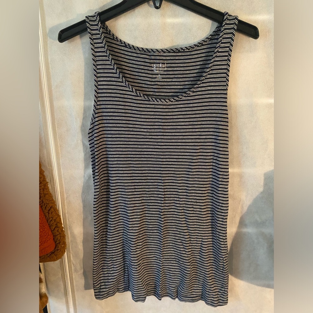 Isabel Striped Maternity Tank Top